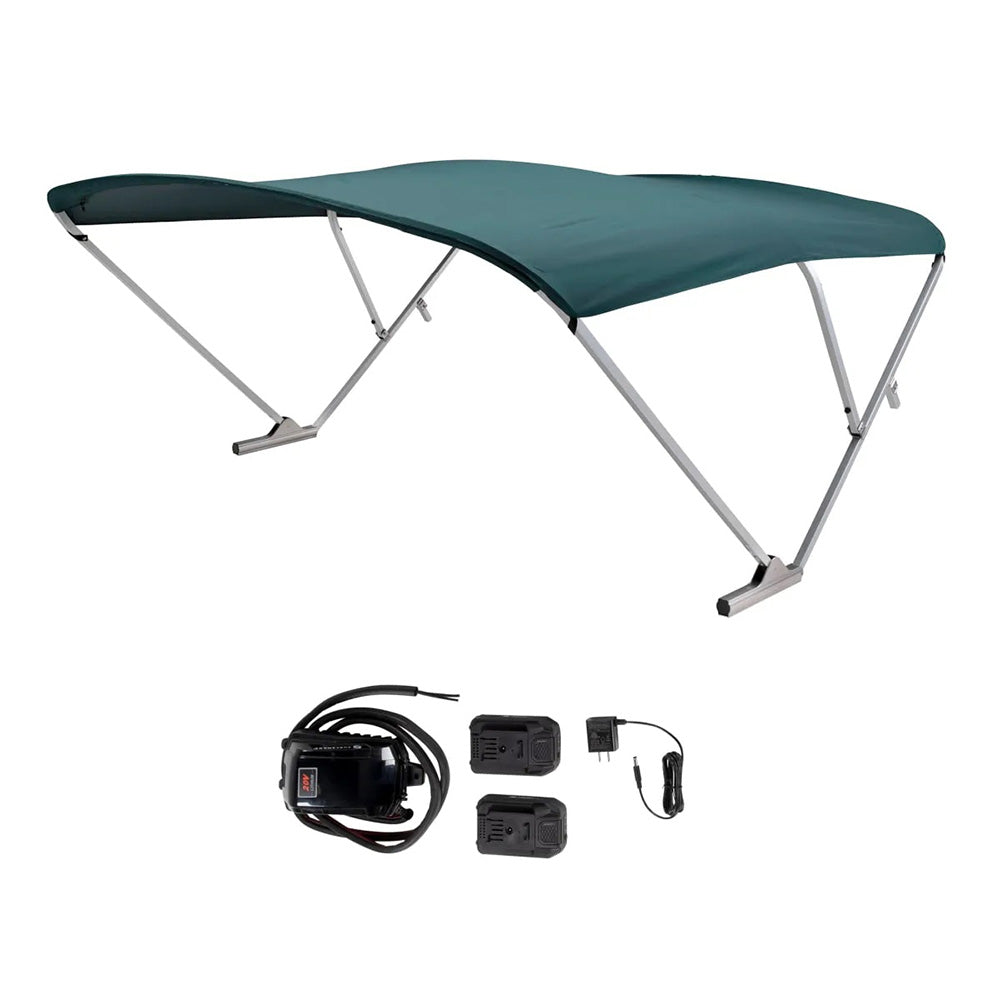 SureShade Battery Powered Bimini – Clear Anodized Frame  Green Fabric [2021133098] Online now