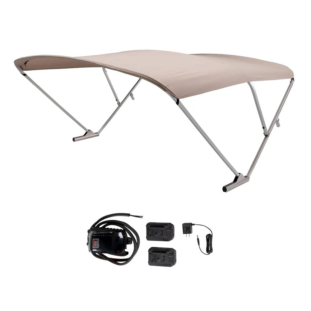 SureShade Battery Powered Bimini – Clear Anodized Frame  Beige Fabric [2021133088] Online