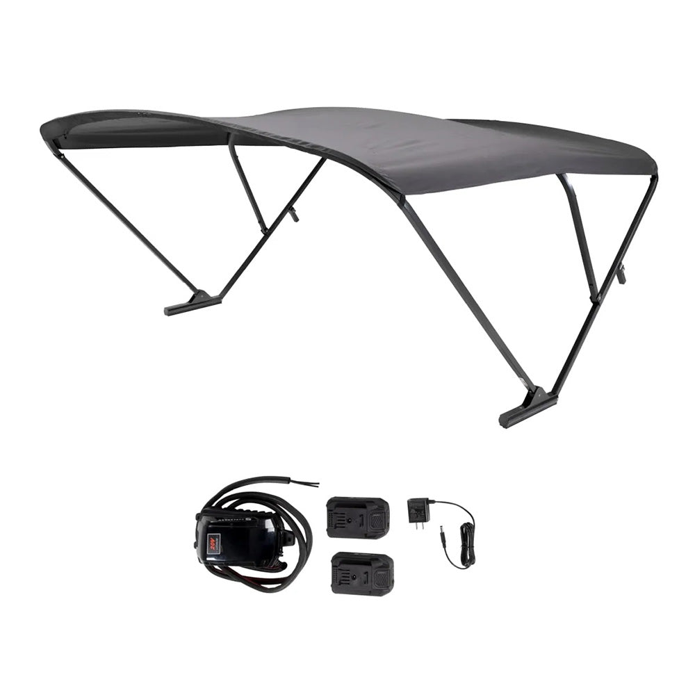 SureShade Battery Powered Bimini – Black Anodized Frame  Black Fabric [2021133087] Online Hot Sale