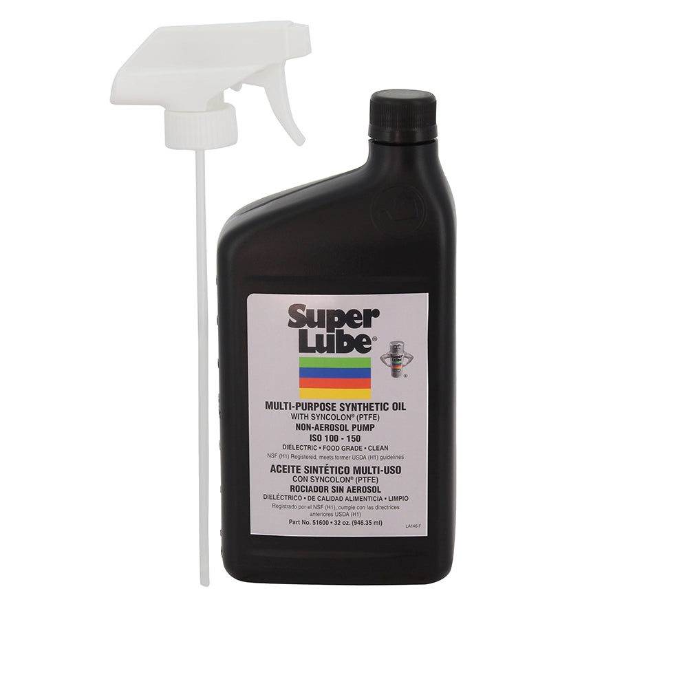 Super Lube Food Grade Synthetic Oil – 1qt Trigger Sprayer [51600] Online now