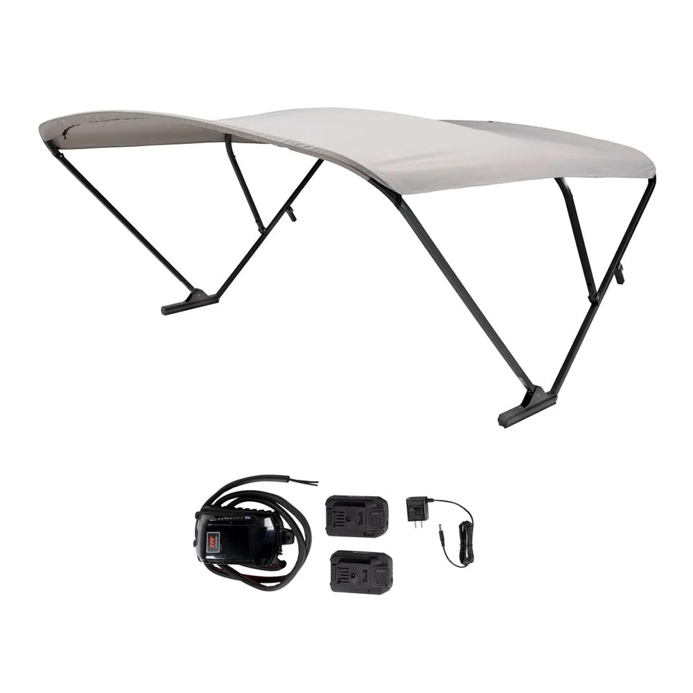 SureShade Battery Powered Bimini – Black Anodized Frame  Grey Fabric [2021133093] Hot on Sale