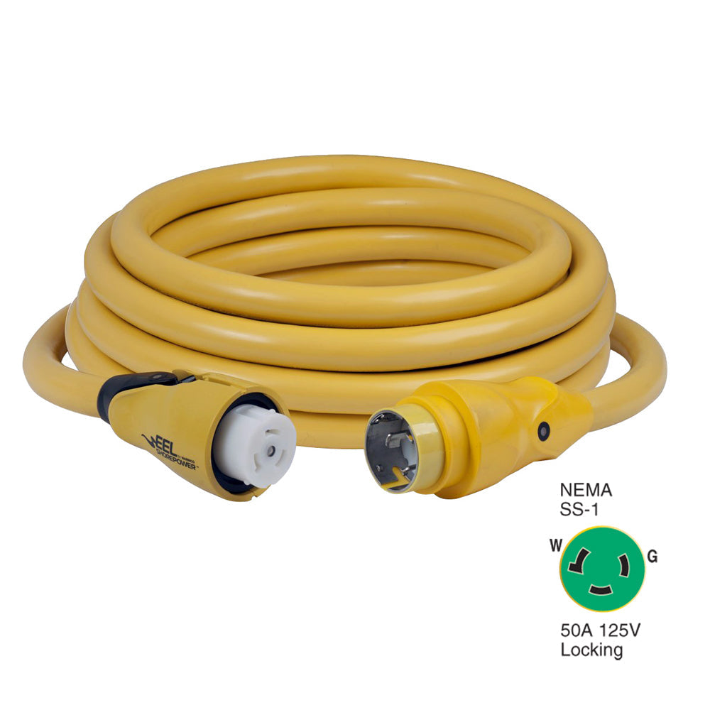 Marinco CS503-25 EEL 50A 125V Shore Power Cordset – 25′ – Yellow [CS503-25] Online