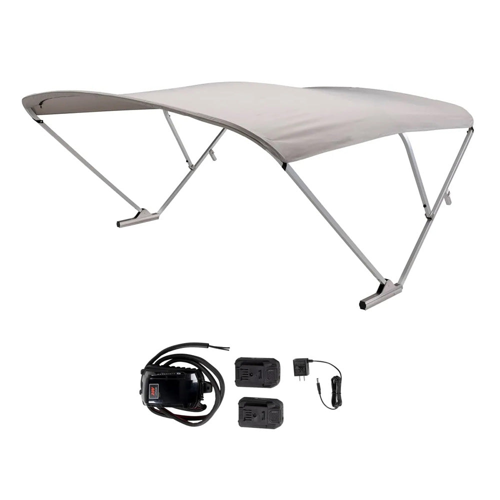 SureShade Battery Powered Bimini – Clear Anodized Frame  Grey Fabric [2021133092] Online now