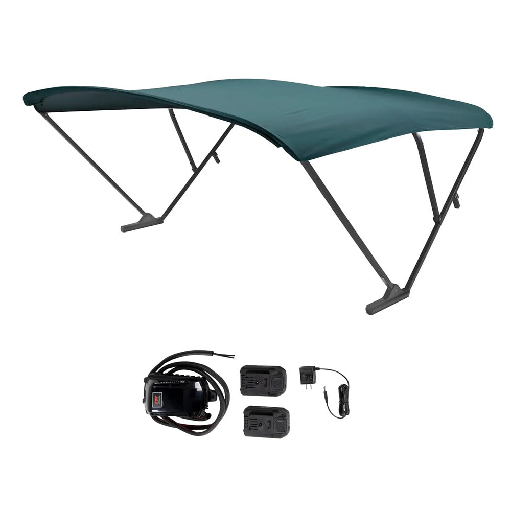 SureShade Battery Powered Bimini – Black Anodized Frame  Green Fabric [2021133099] Hot on Sale