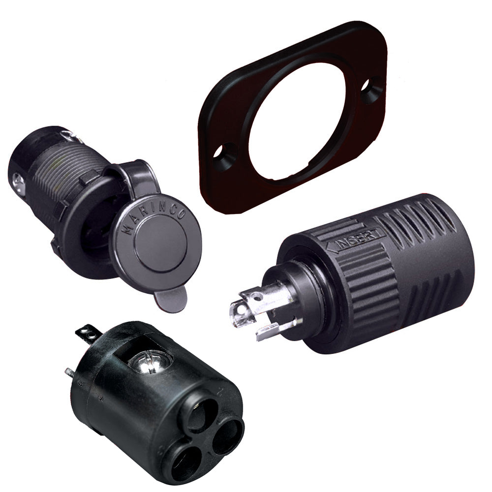 Marinco ConnectPro Charging/Trolling Receptacle, Plug & 6-Guage Adapter [12VCP6] Hot on Sale