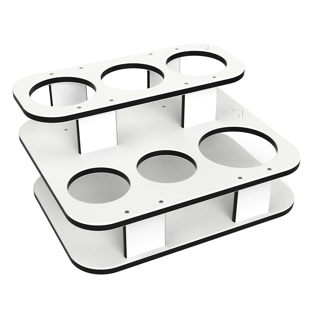 Magma Square Double Stack Side Caddy Party Table [T10-535] Discount