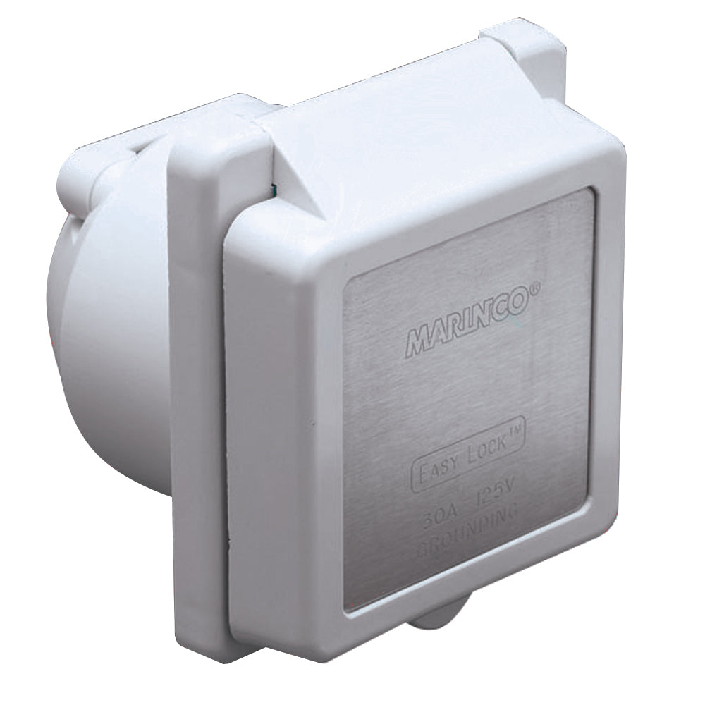 Marinco 301EL-B 30A Power Inlet – White – 125V [301EL-B] Online now