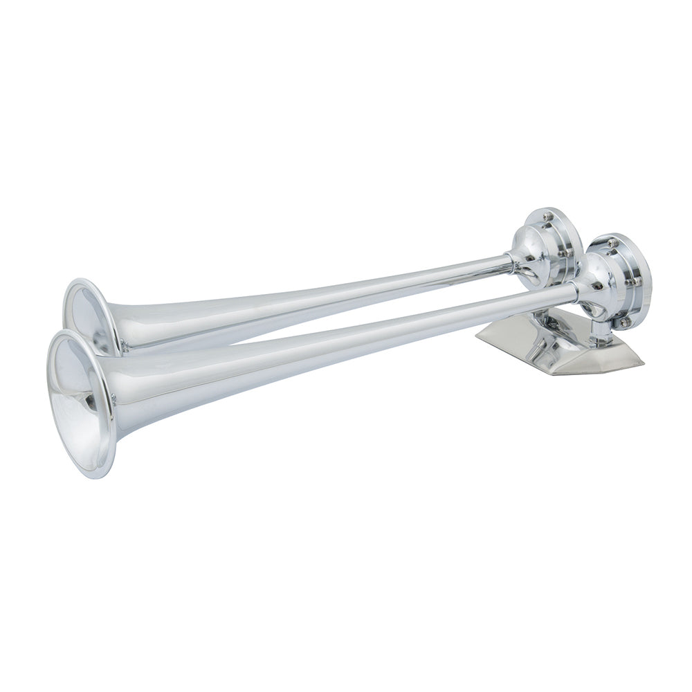 Marinco 12V Chrome Plated Dual Trumpet Air Horn [10106] Online Hot Sale