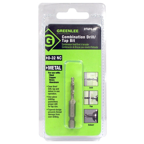 Greenlee DTAP8-32 DRILL/TAP, 8-32. Sale