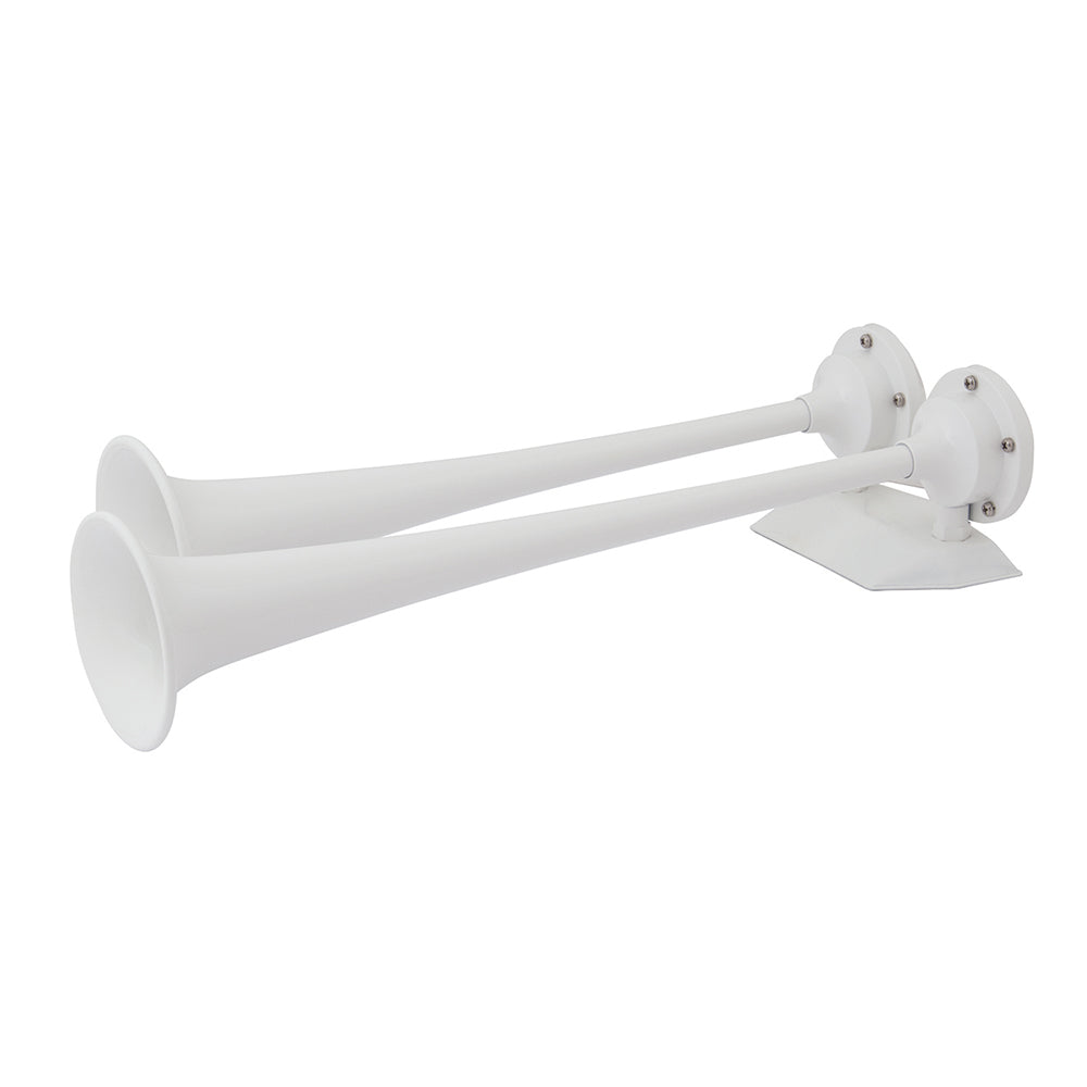 Marinco 12V White Epoxy Coated Dual Trumpet Air Horn [10122] Fashion