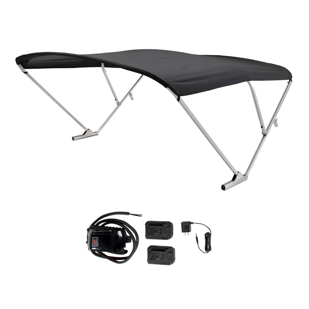 SureShade Battery Powered Bimini – Clear Anodized Frame  Black Fabric [2021133086] Sale