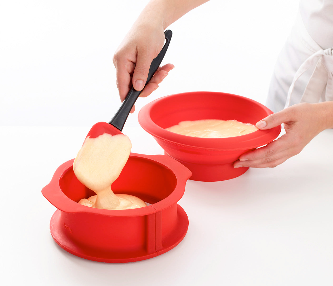Lekue Duo 6 Inch Silicone & Ceramic Springform Pan Set Fashion