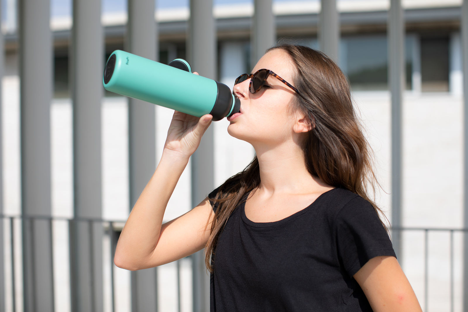Lekue Insulated Bottle To Go, 16.9-ounce, Turquoise Fashion