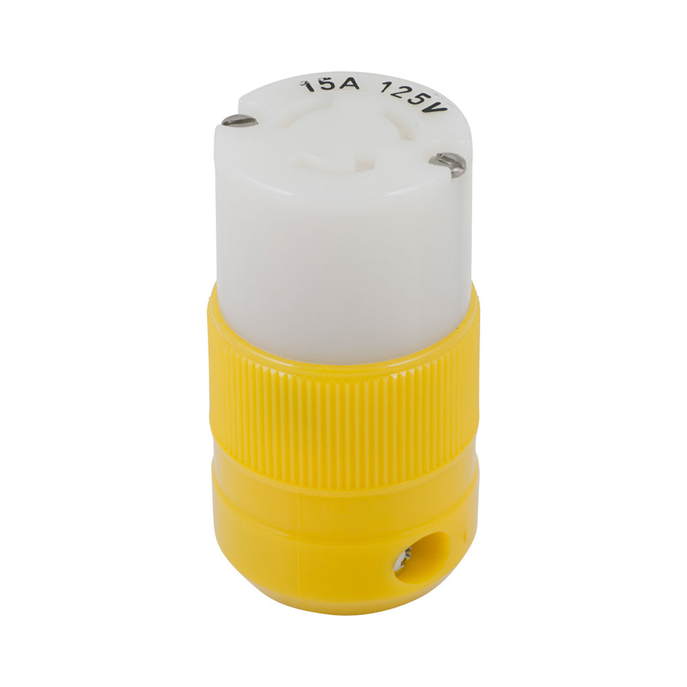 Marinco Locking Connector – 15A, 125V – Yellow [4731CR] Online Sale
