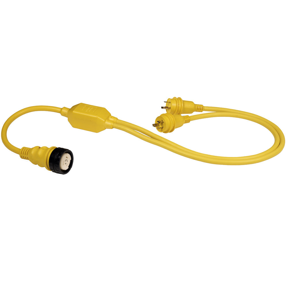 Marinco RY504-2-30 50A Female to 2-30A Male Reverse “Y” Cable [RY504-2-30] Supply