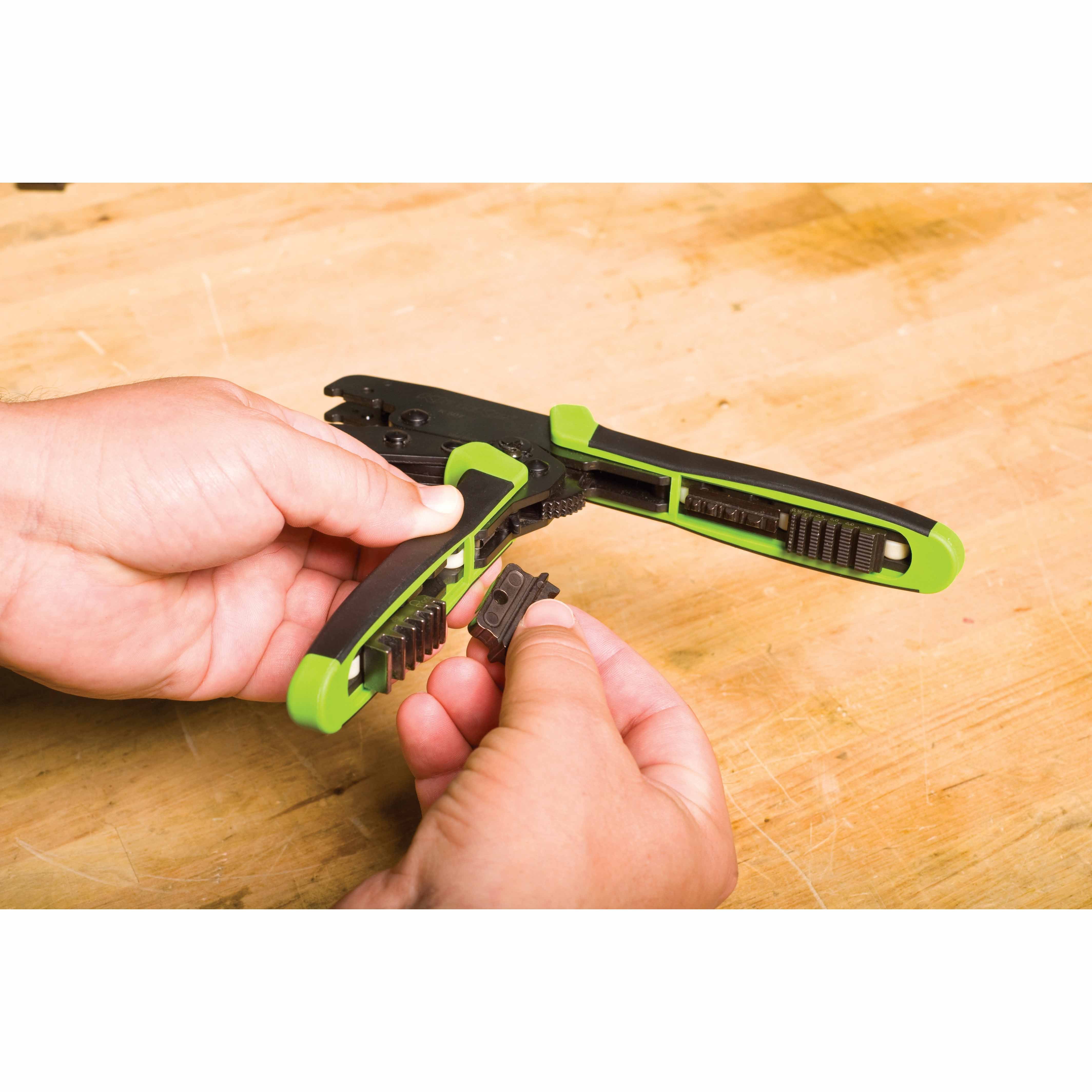 Greenlee K210 Crimping Tool with 10873, 10874, and 10875 Die Sets Online Sale