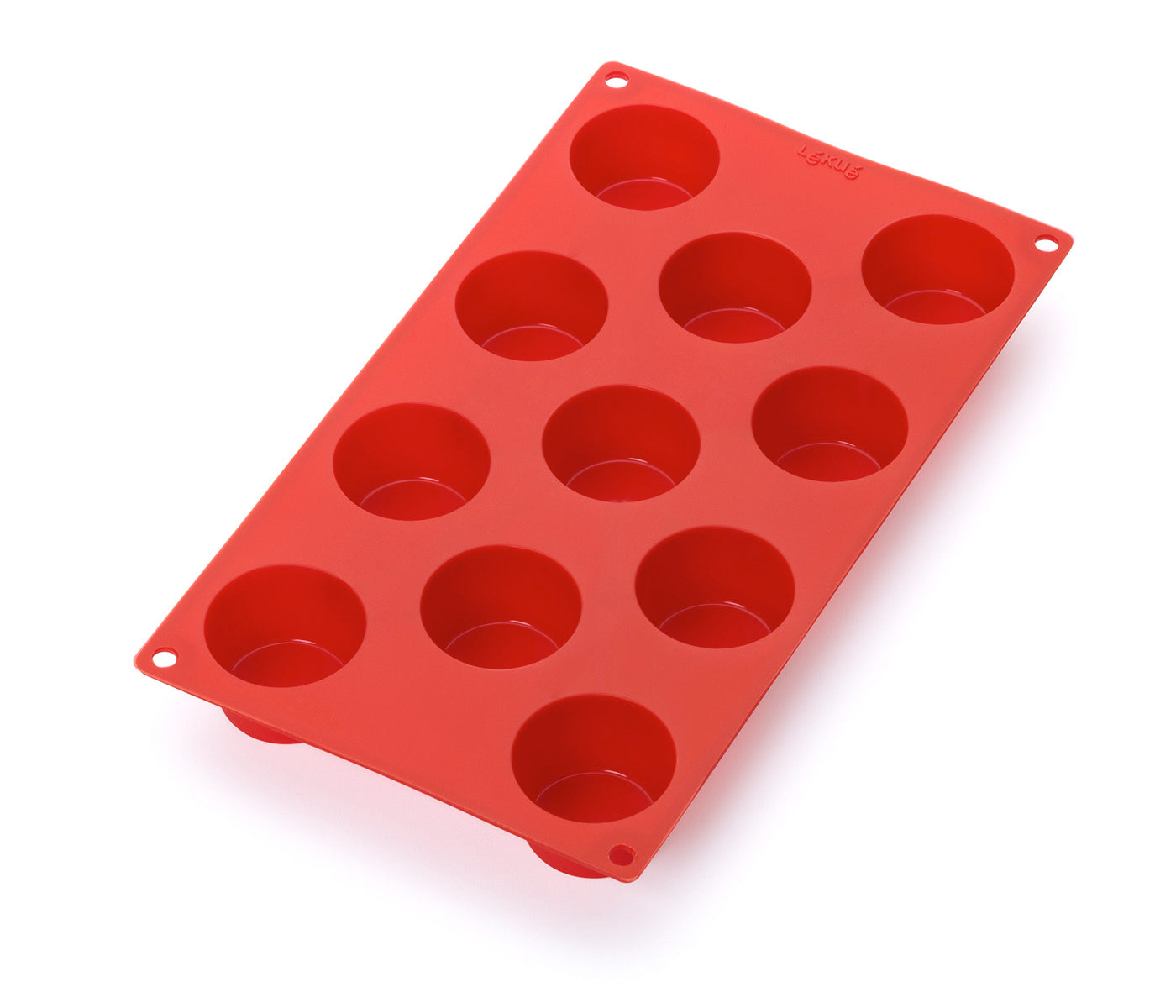 Lekue Silicone 11 Cavity Mini Muffin Baking Mold, Red Hot on Sale