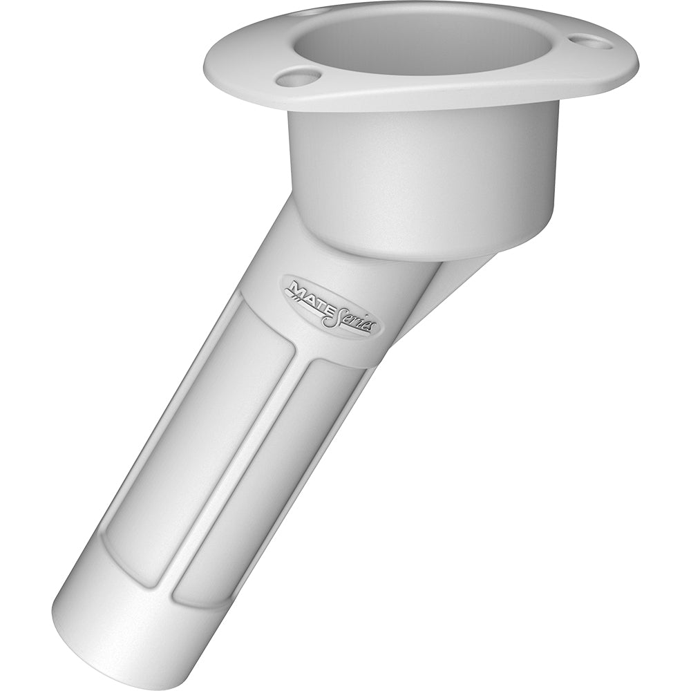 Mate Series Plastic 30 Rod  Cup Holder – Open – Oval Top – White [P2030W] on Sale