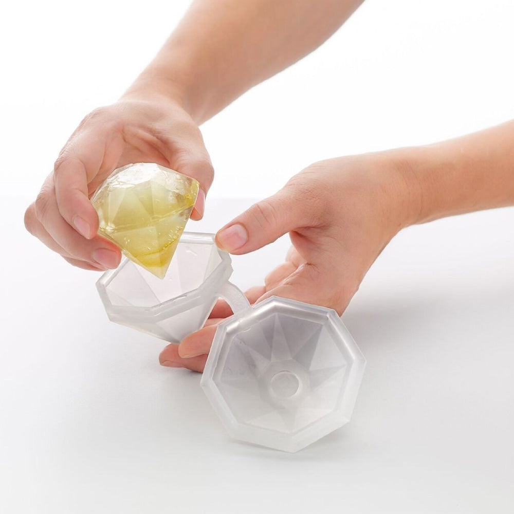 Lekue Silicone Diamond Ice Cube Molds Set Of 2, Clear on Sale