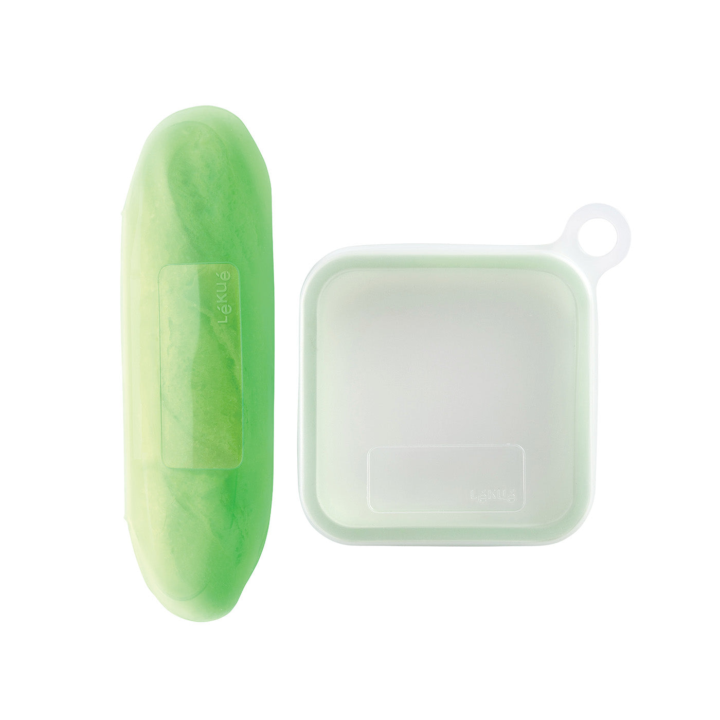 Lekue Reusable Sandwich & Baguette Case, Platinum Silicone, Air Tight Hot on Sale