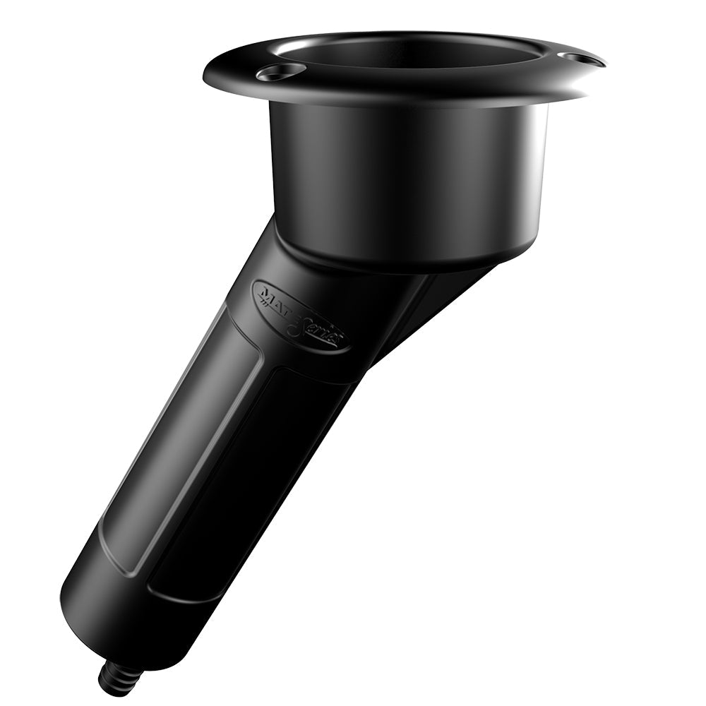 Mate Series Plastic 30 Rod  Cup Holder – Drain – Round Top – Black [P1030DB] Hot on Sale