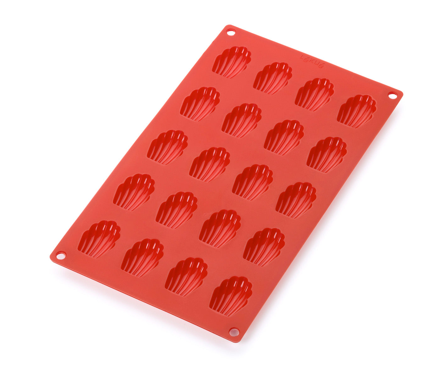 Lekue Silicone 20 Cavity Mini Madeleine Baking Mold, Red Online