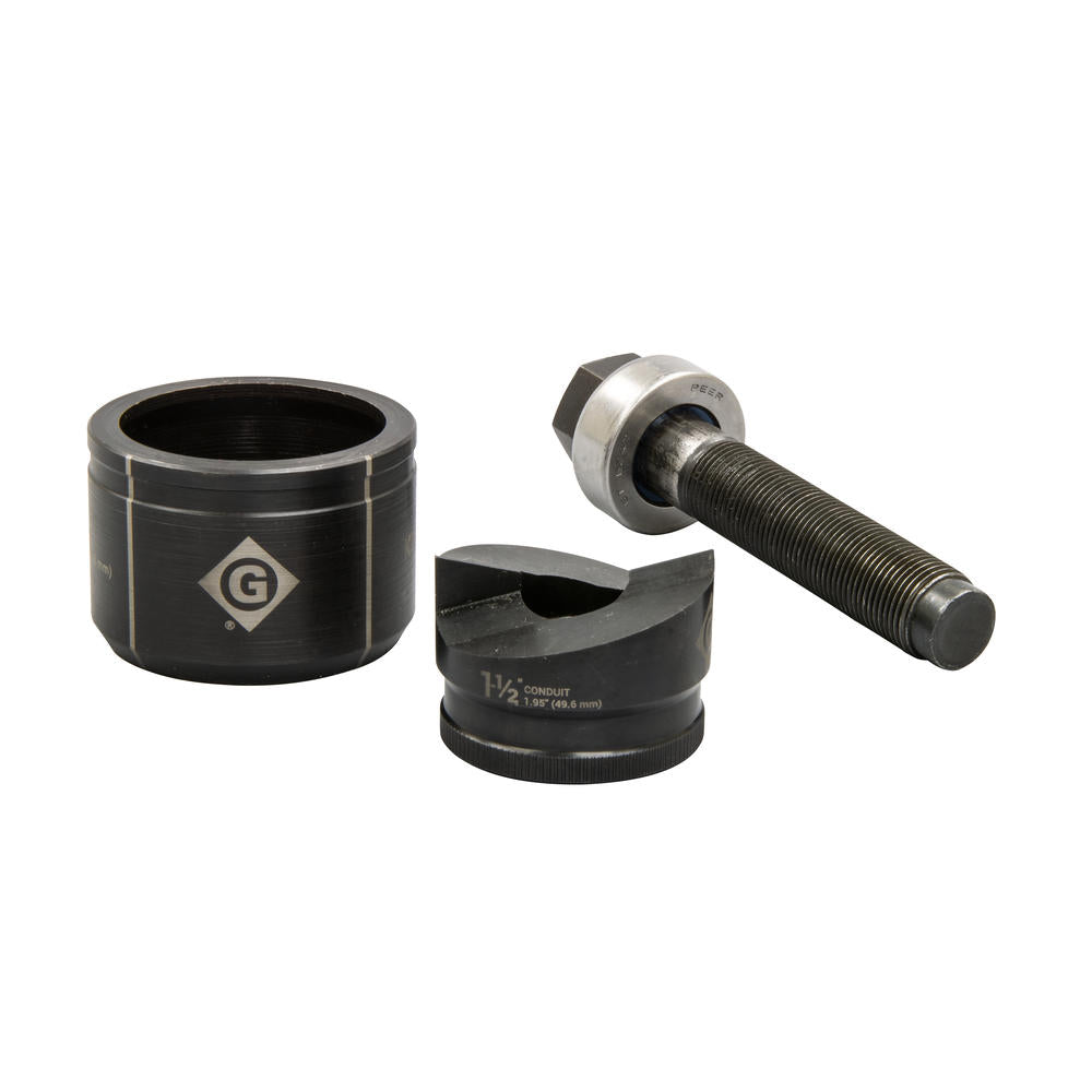 Greenlee K2BB-1-1/2 1-1/2″ Conduit Size Slug-Buster Manual Knockout Set Supply