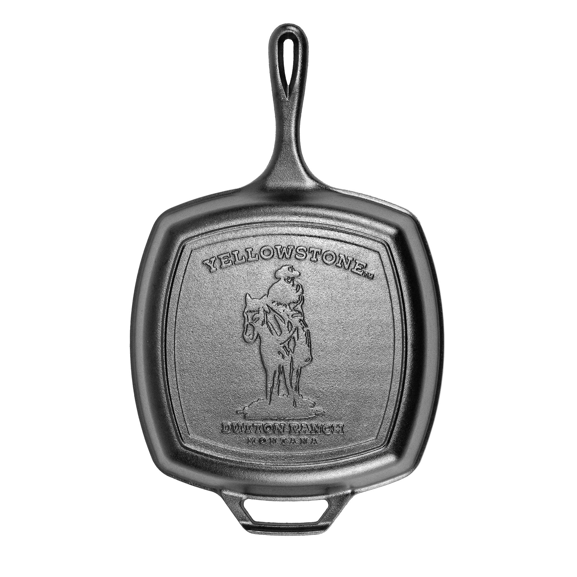 Lodge Yellowstone 10.5 Inch Seasoned Square Cast Iron Cowboy Grill Pan Online Hot Sale