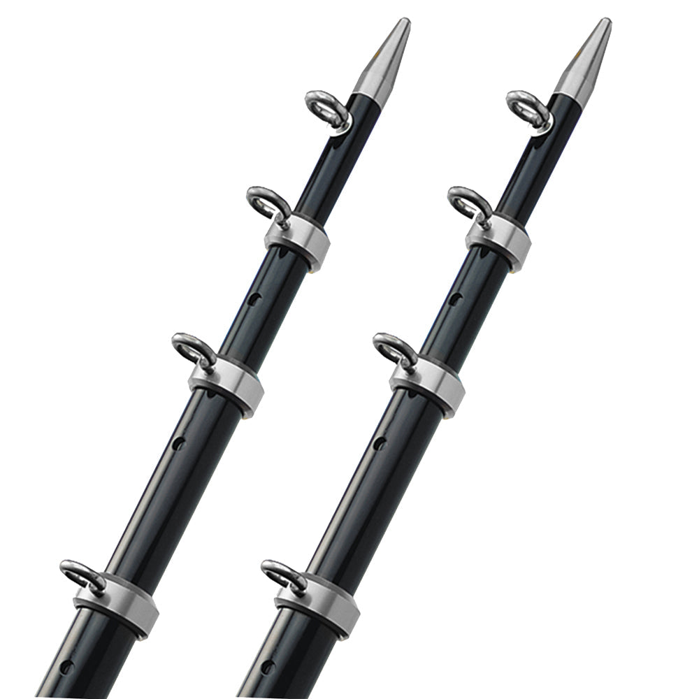 TACO 15′ Telescopic Outrigger Poles HD 1-1/2″ – Black/Silver [OT-0542BKA15-HD] Online now