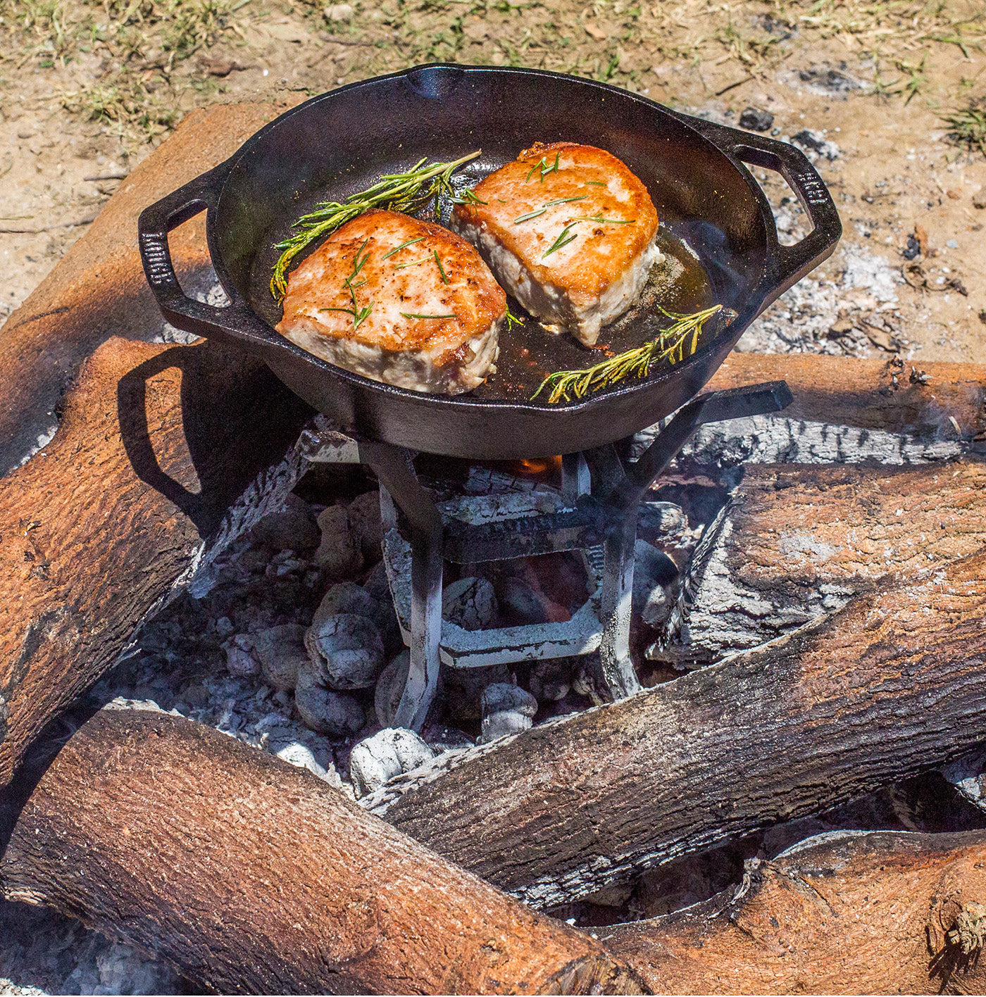 Lodge Fire & Cook Stand Discount