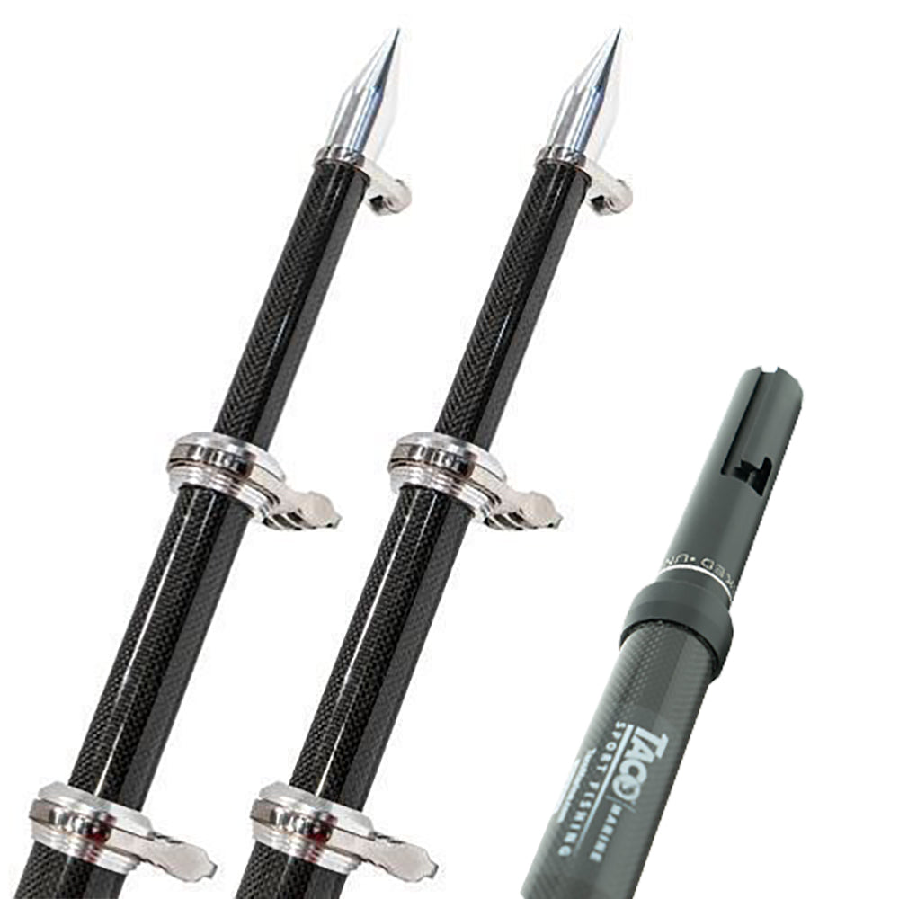 TACO 20 Carbon Fiber Twist  Lock Outrigger Poles f/GS-450, GS-500  GS-1000 Bases – Black [OT-4200CF-HD] Discount
