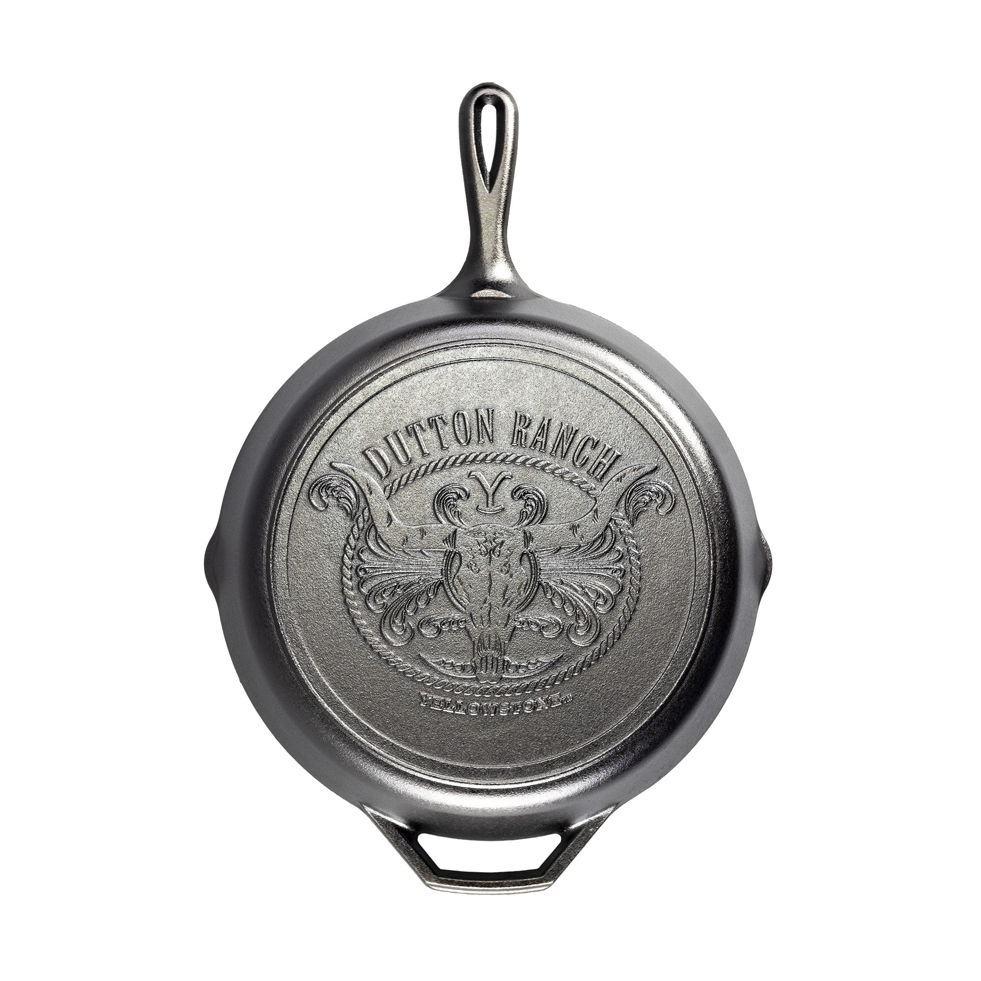 Lodge Yellowstone 12 Inch Seasoned Cast Iron Steer Skillet on Sale