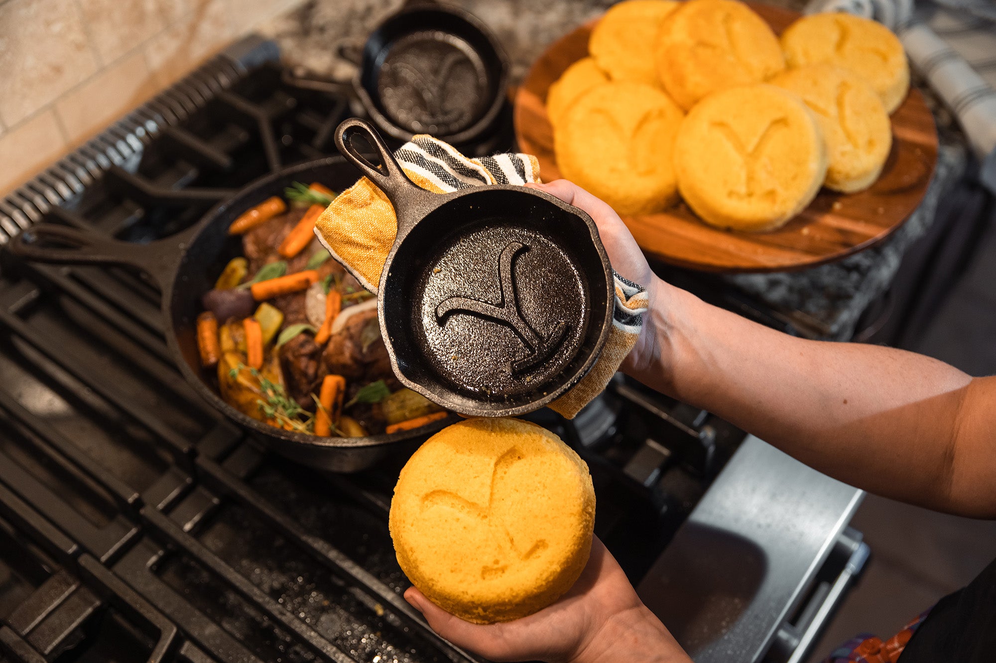 Lodge Yellowstone 5 Inch Seasoned Cast Iron Power Y Skillet Sale