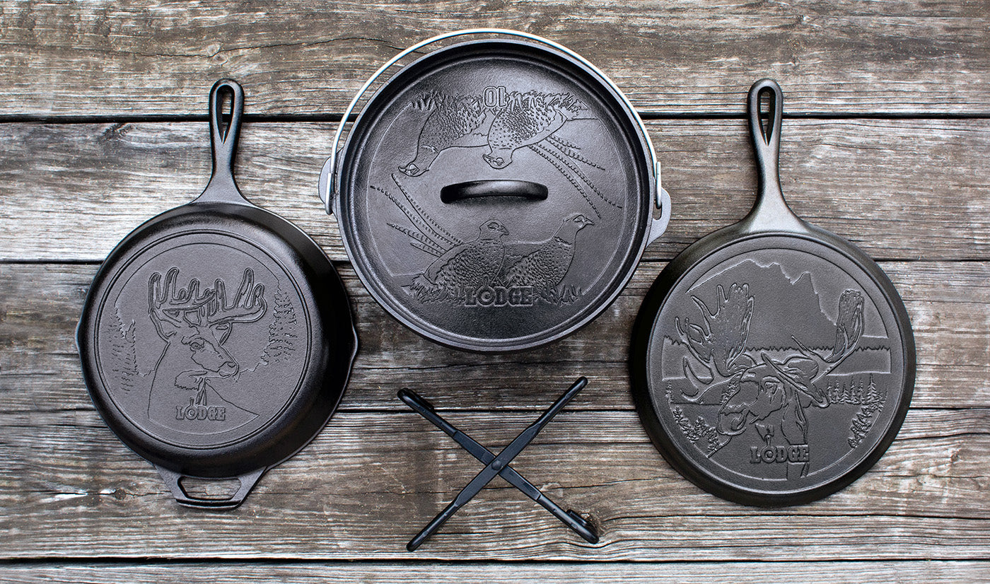 Lodge Cast Iron Wildlife Series 5 Piece Cookware Set Discount