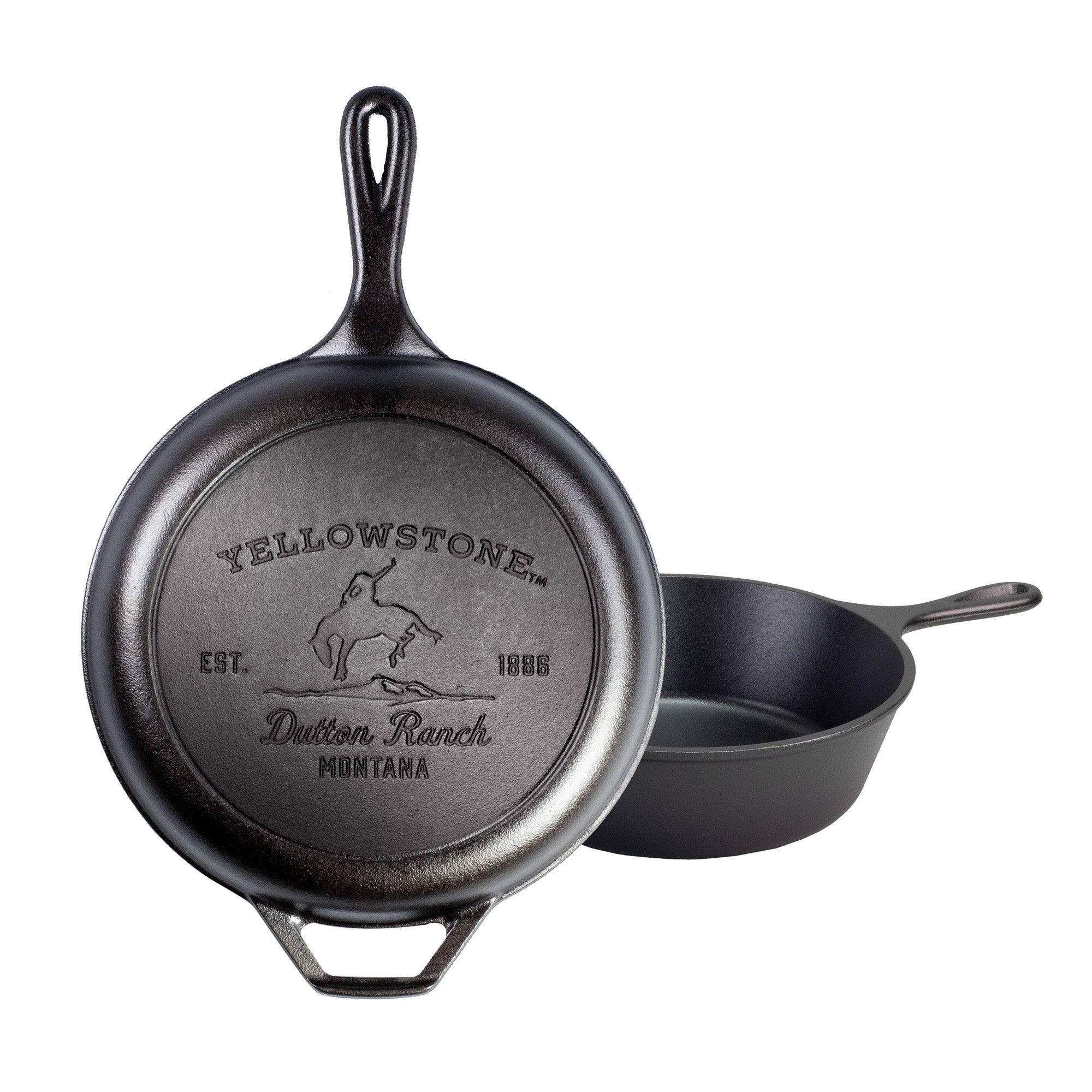 Lodge Yellowstone 3.2 Quart Cast Iron Bucking Bronco Combo Cooker, 10.25 Inch Diameter Online
