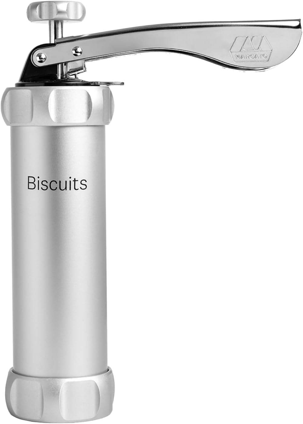 Marcato Atlas Biscuit Maker Press, Includes 20 Cookie Disc Shapes, Silver Online Sale