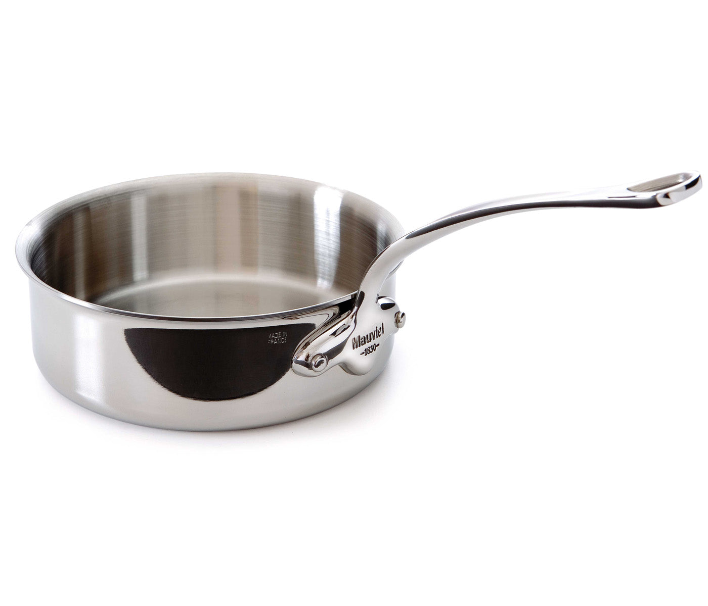 Mauviel M’Cook 1.9 qt. Stainless Steel Saute Pan Hot on Sale