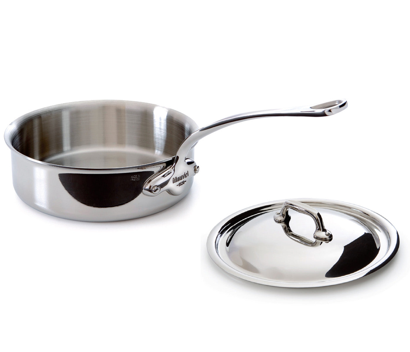 Mauviel M’Cook 1.9 qt. Stainless Steel Saute Pan & Lid Supply