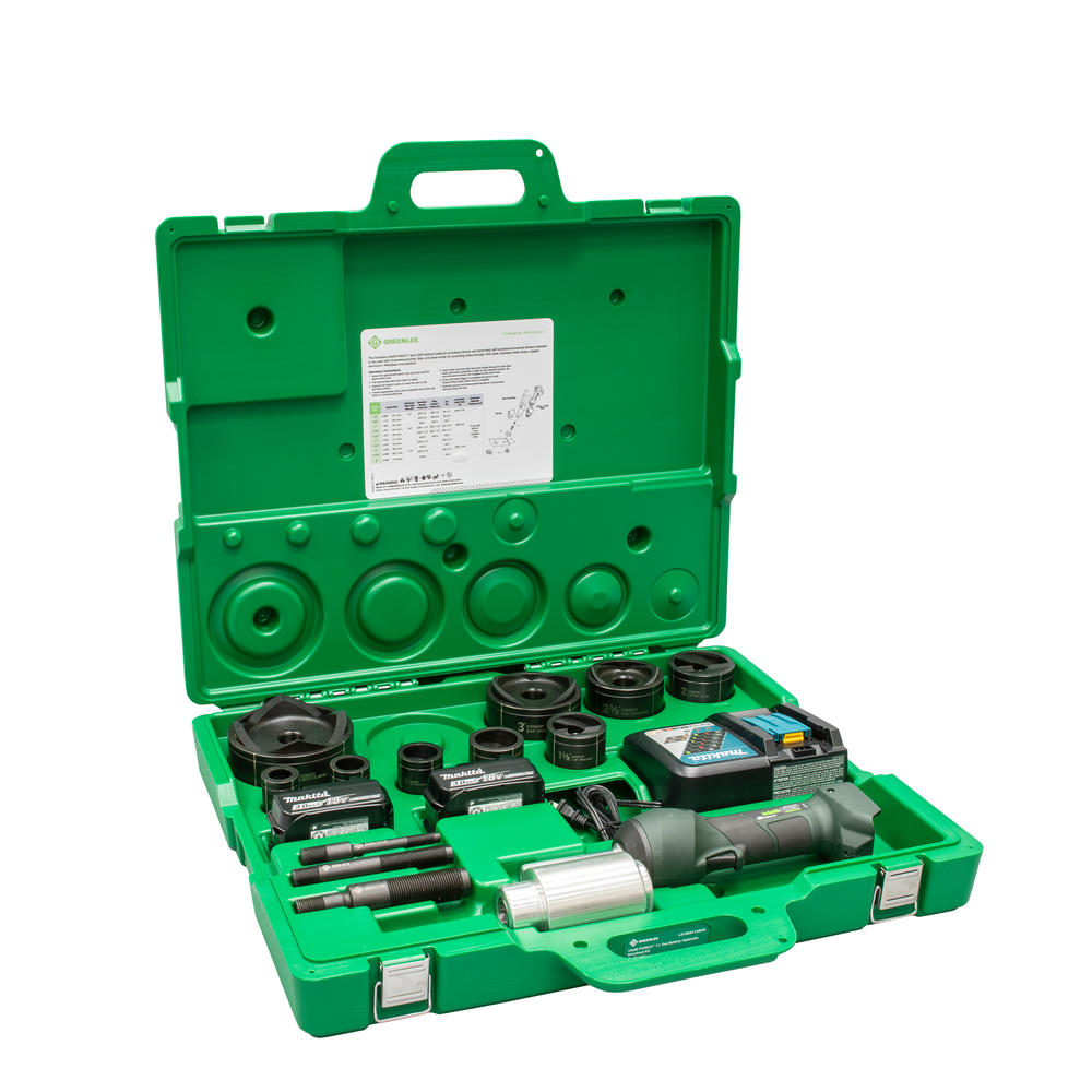 Greenlee LS100X11SB4X INTELLIPUNCH 11-Ton Set, SB 1/2″ – 3″ and 4″ Online