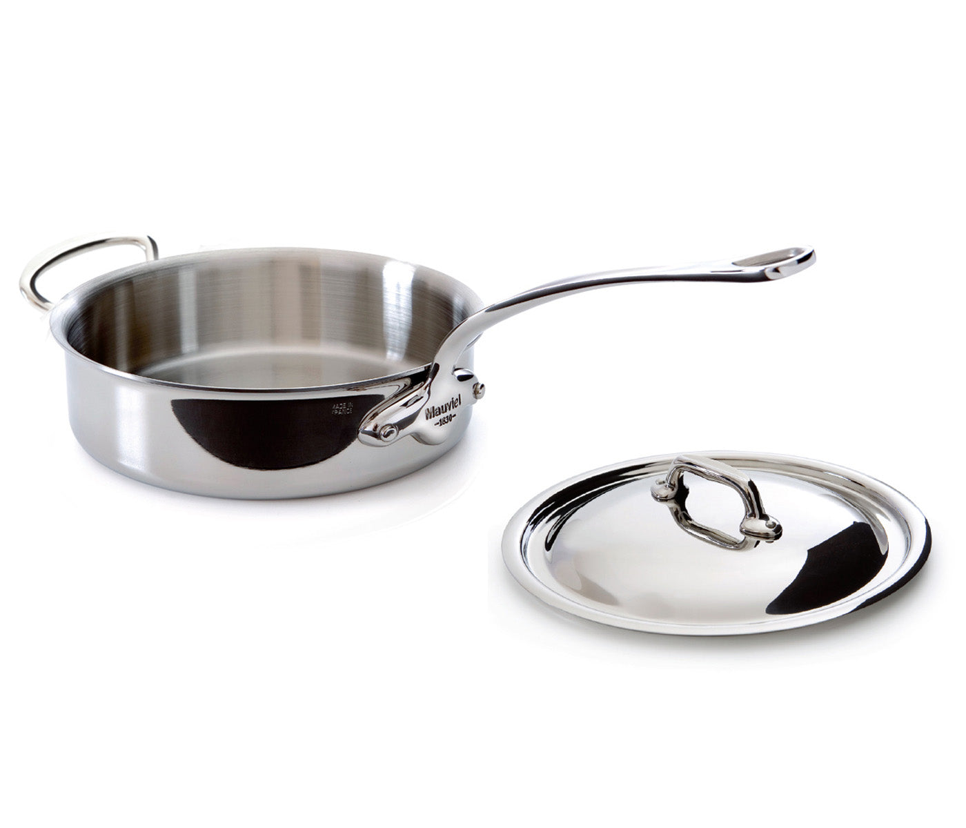 Mauviel M’Cook 3.2 qt. Stainless Steel Saute Pan & Lid Fashion
