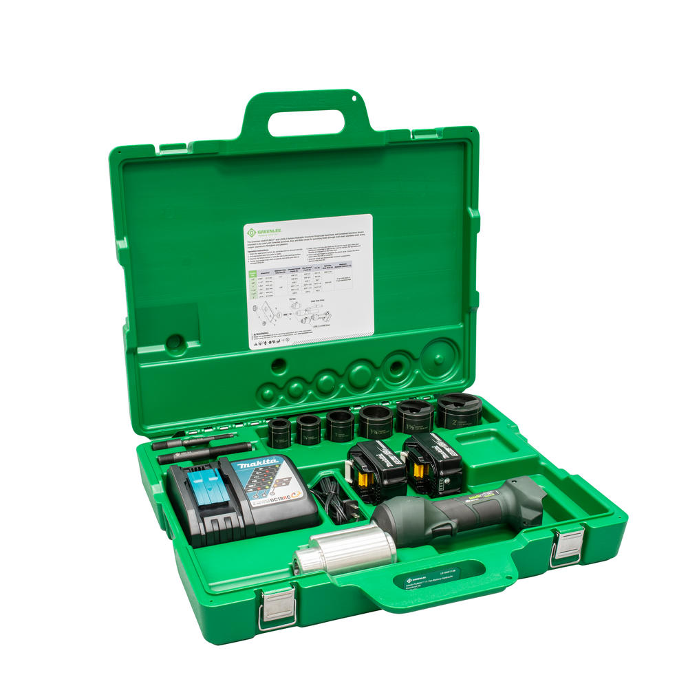 Greenlee LS100X11SB INTELLIPUNCH 11-Ton Set, SB 1/2″ – 2″ Supply