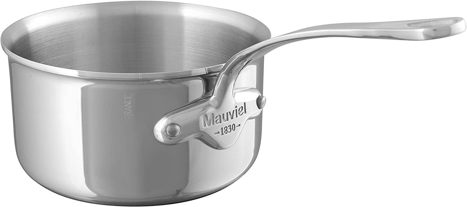 Mauviel M’Cook 1.2 Quart Stainless Steel Saucepan, 5.5 Inch Online Hot Sale