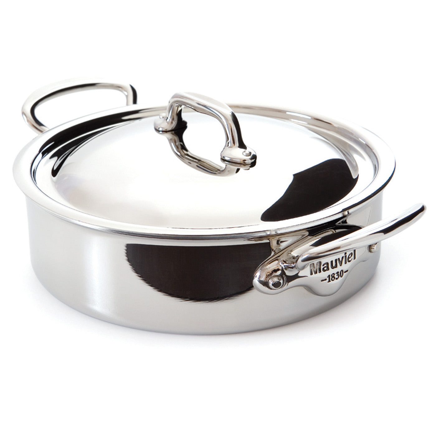 Mauviel M’Cook 3.4 qt. Stainless Steel Rondeau With Lid Online Sale