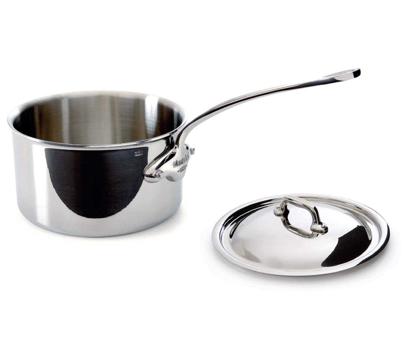 Mauviel M’Cook 3.6 qt Stainless Steel Saucepan & Lid on Sale
