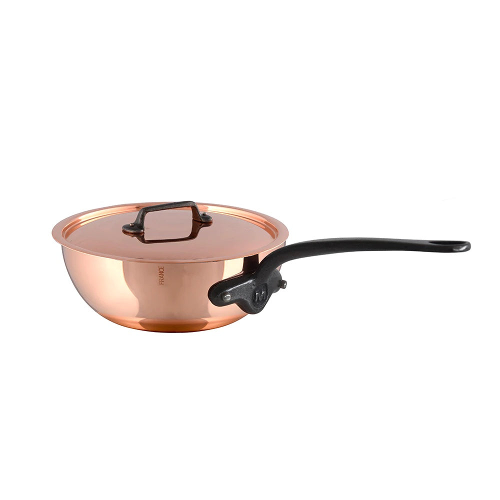 Mauviel M’150 Ci Curved Splayed Saute Pan With Lid, 8.3 Inch Fashion
