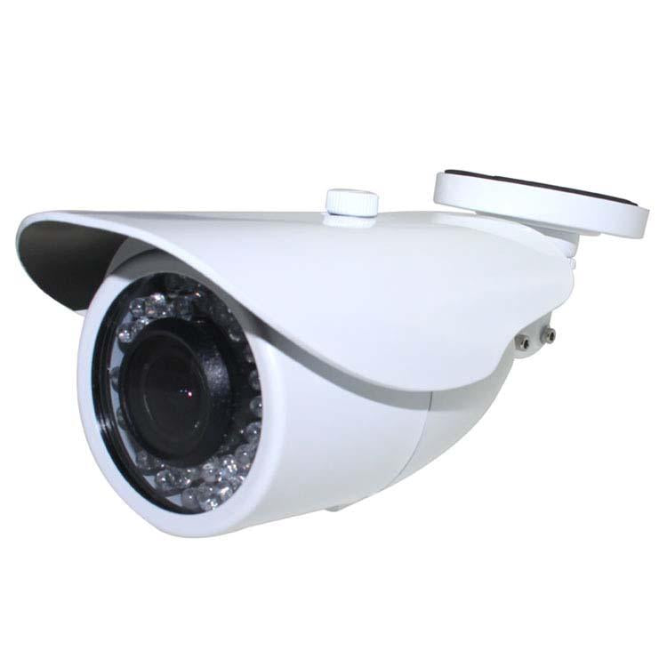 1/3 inch Sony Effio-E 672 Color CCD Weather Resistant IR Bullet Camera, 2.8-12mm Varifocal Lens, 700 TVL, IR Distance: 100ft Online Sale