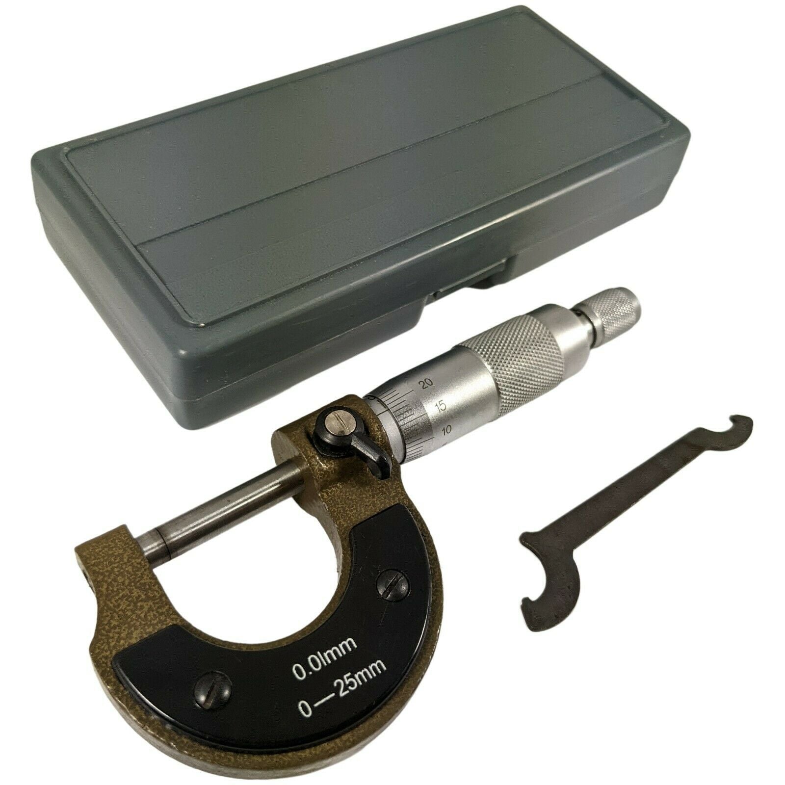 0-25mm Metric Utility Micrometer with Storage Case, 0.01mm Accuracy Online Sale