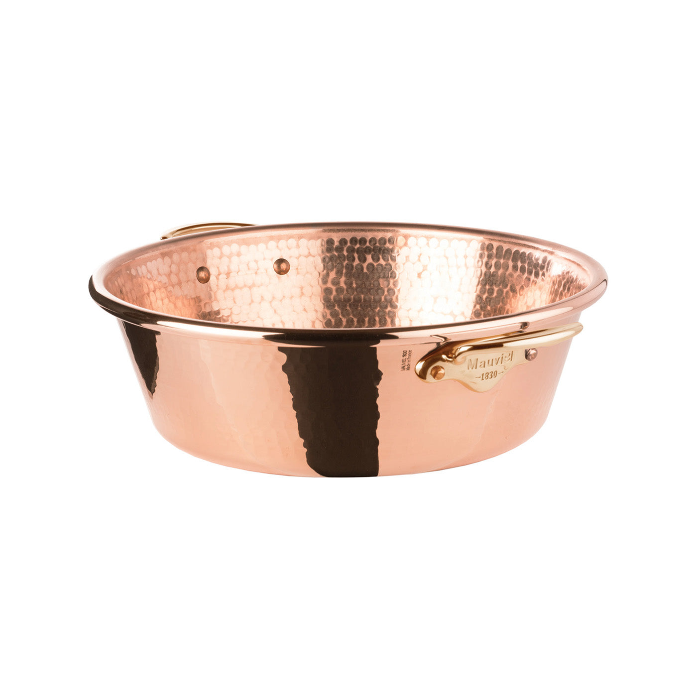 Mauviel M’Passion 9.5 Qt. Hammered Jam Pan, Bronze Handle on Sale