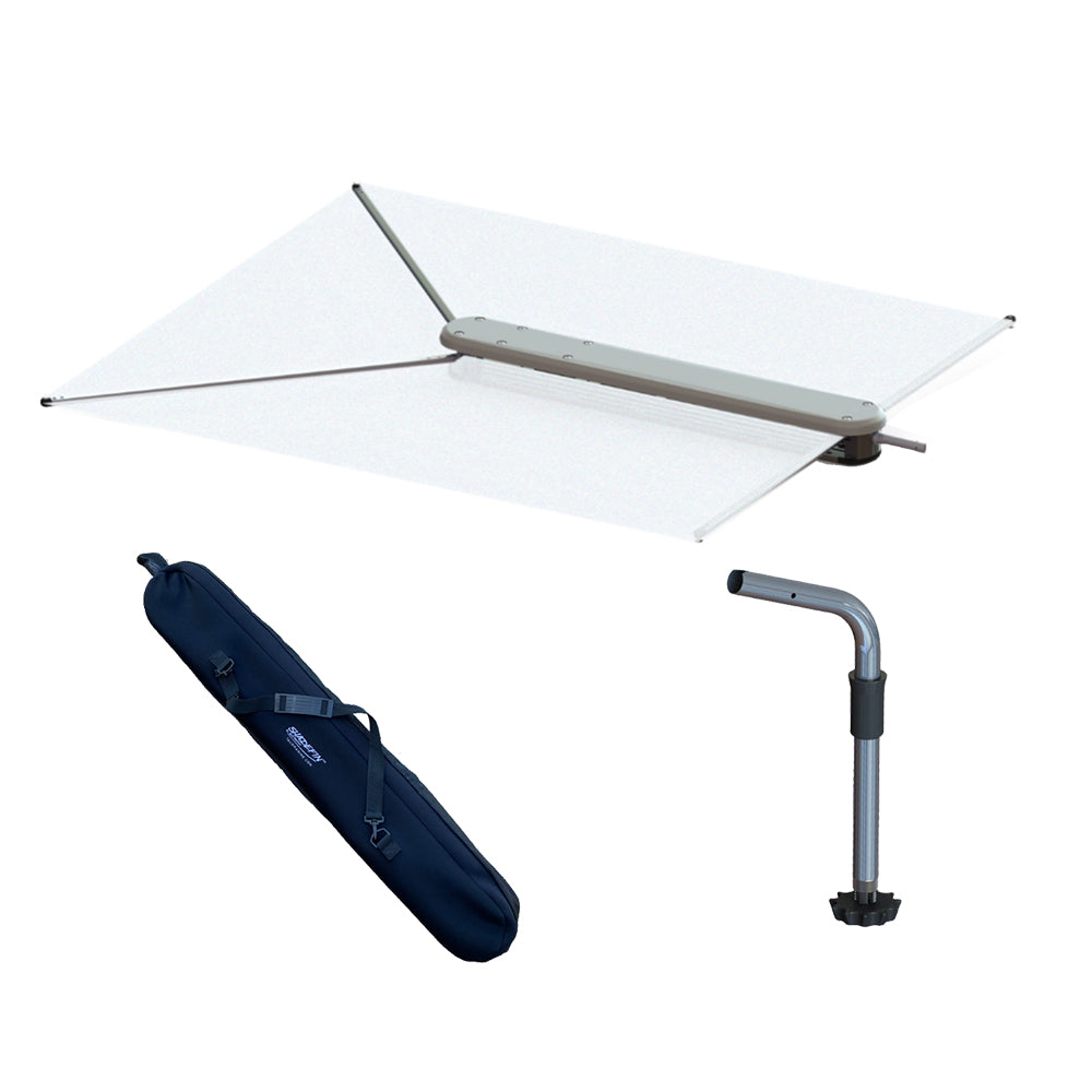 TACO ShadeFin w/White Fabric, Case  Fixed Rod Holder Mount Kit [T10-3000-3] Sale