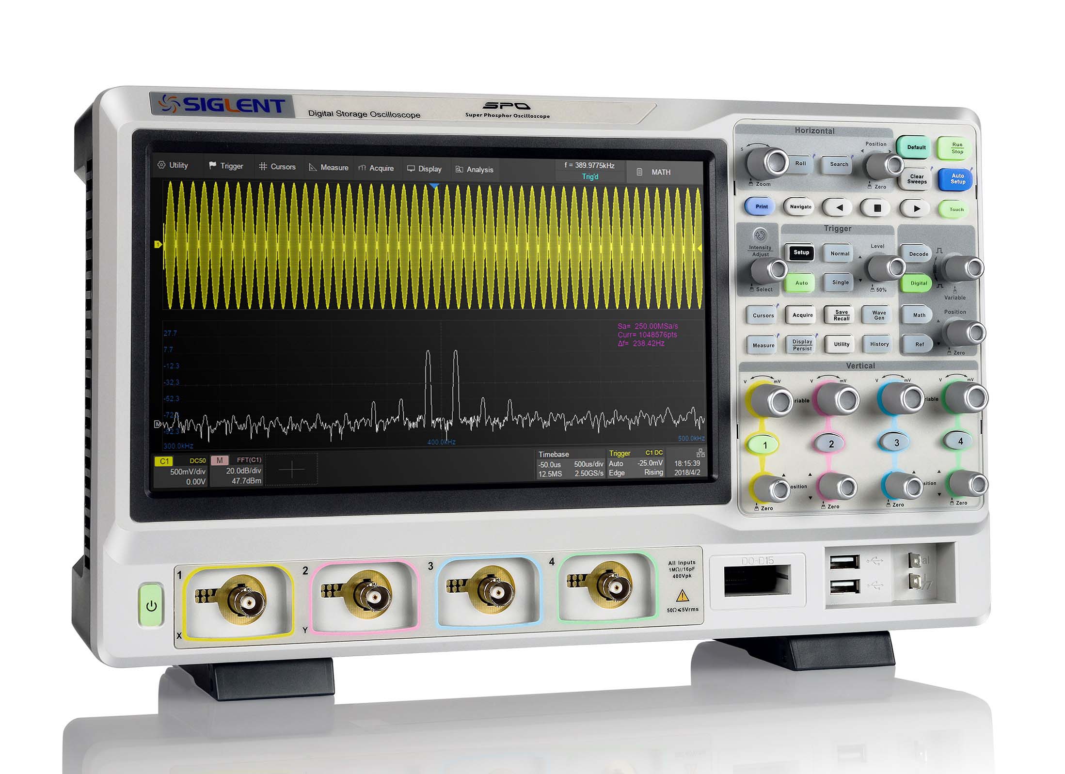 1 GHz, 4 Channel SDS5104X Super Phosphor Oscilloscopes Fashion